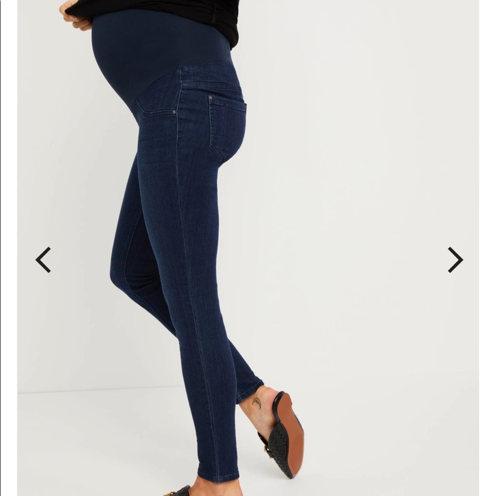 Indigo Blue Sustainable Secret Fit Belly Skinny Leg Maternity Jeans - Dark Wash